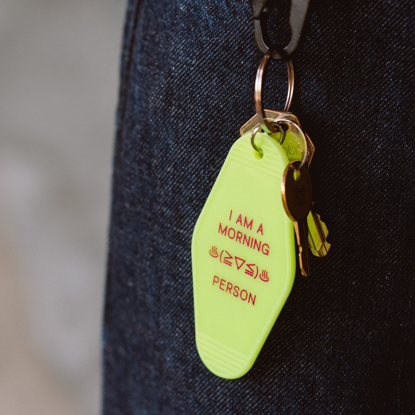 I am a MORNING Person Keyring